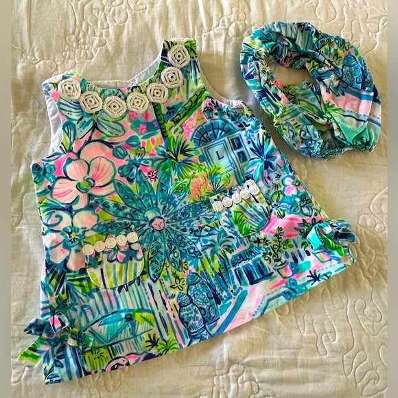 Lilly Pulitzer Other - EUC Lilly Pulitzer Baby Shift Dress - Lilly’s House - 3-6 months